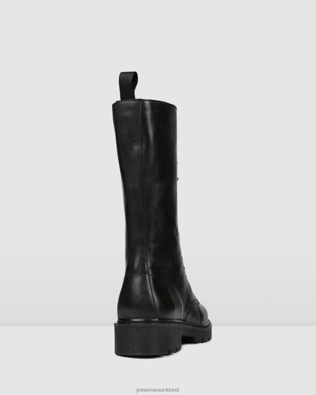 Jo Mercer Black Leather Zig calf boots Footwear 46242388