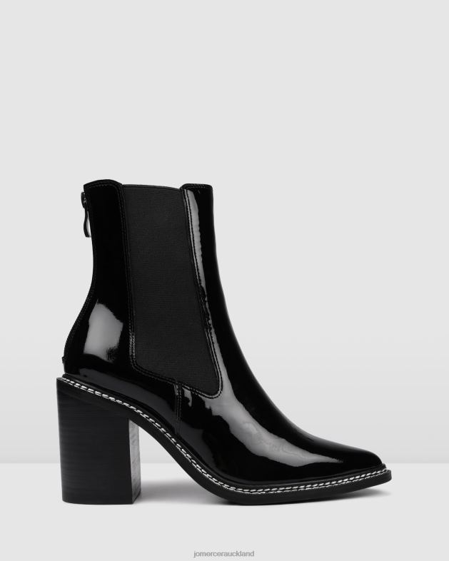 Jo Mercer Black Patent Luxe high ankle boots Footwear 46242313