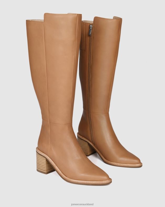 Jo Mercer Beige Leather Anissa knee boots Footwear 46242372