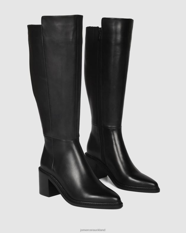 Jo Mercer Black Leather Anissa knee boots Footwear 46242371