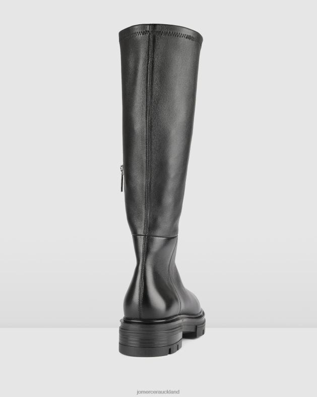 Jo Mercer Black Leather Birdie knee boots Footwear 46242369