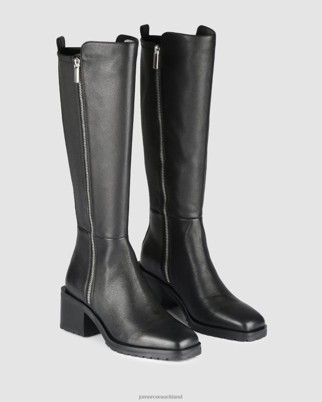 Jo Mercer Black Leather Hamilton knee boots Footwear 46242391