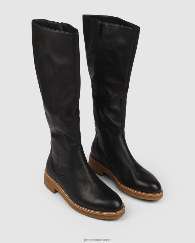 Jo Mercer Black Leather Hira knee boots Footwear 46242387