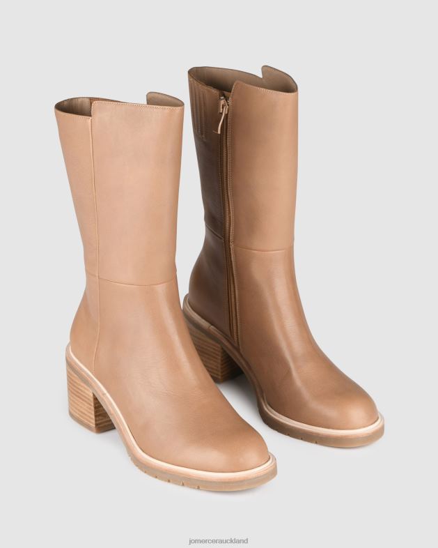 Jo Mercer Tan Leather Antego calf boots Footwear 46242374