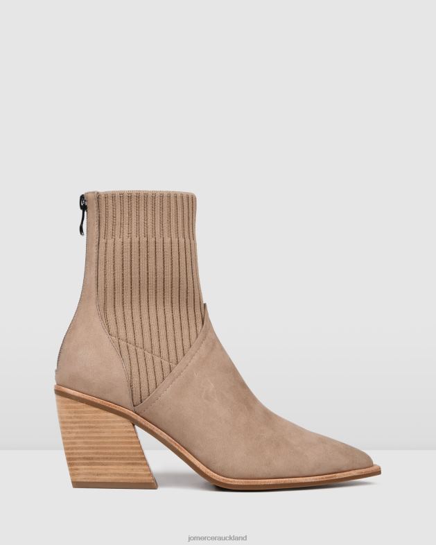 Jo Mercer Taupe Nubuck Fade mid ankle boots Footwear 46242363