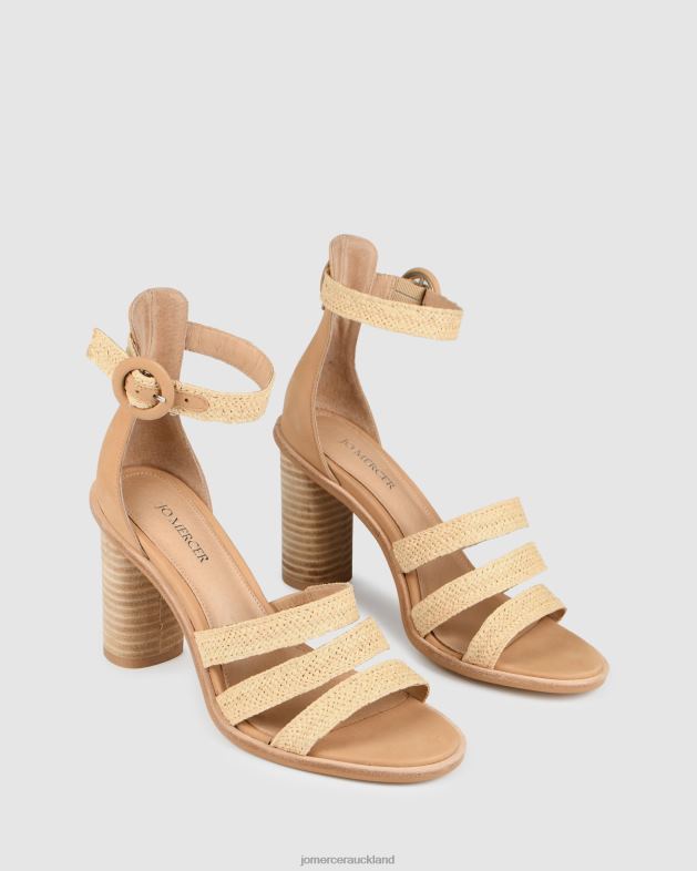 Jo Mercer Natural Raffia Bianchi high heels Footwear 46242107