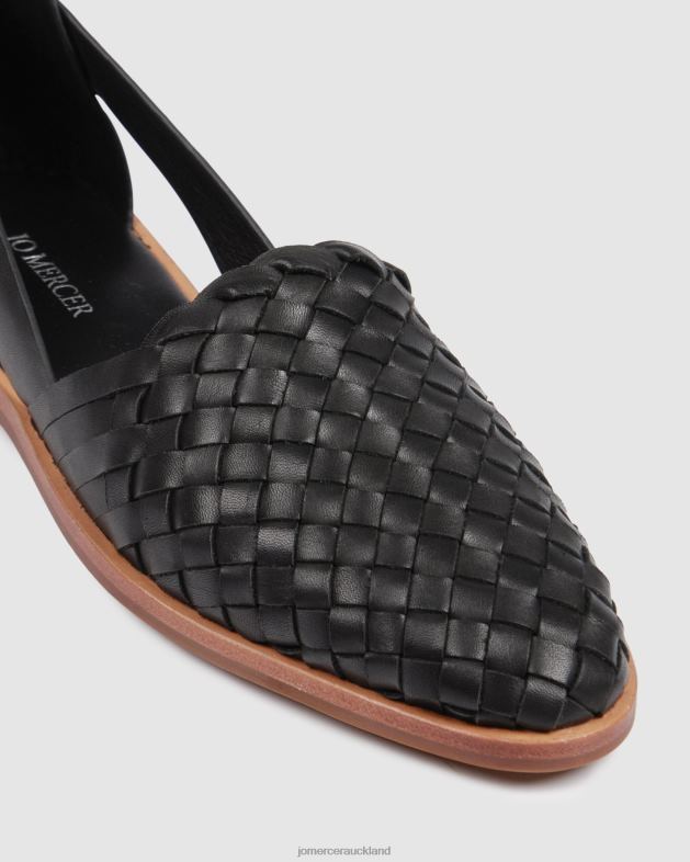 Jo Mercer Black Leather Wisdom casual flats Footwear 46242207