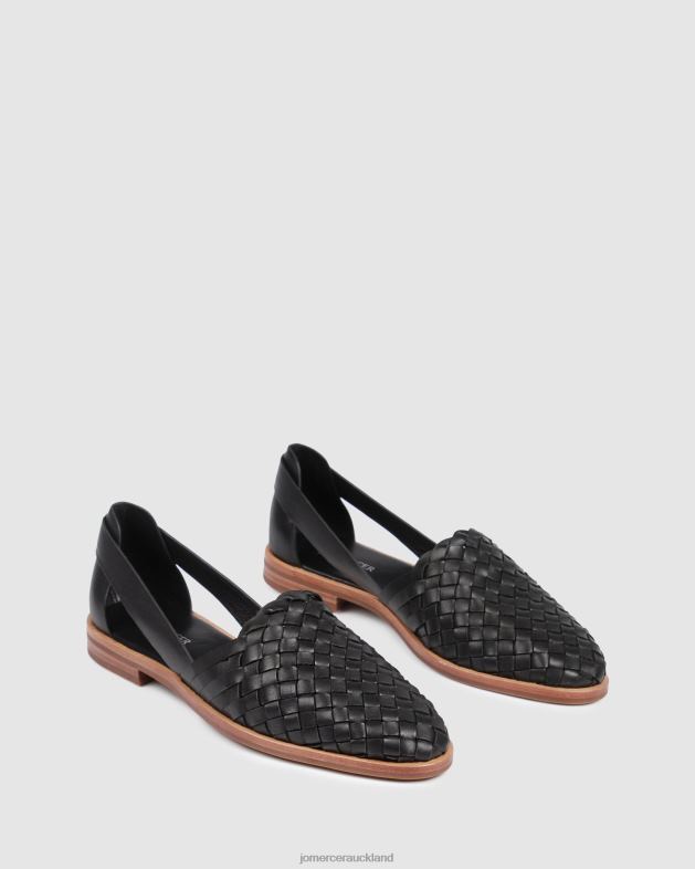 Jo Mercer Black Leather Wisdom casual flats Footwear 46242207