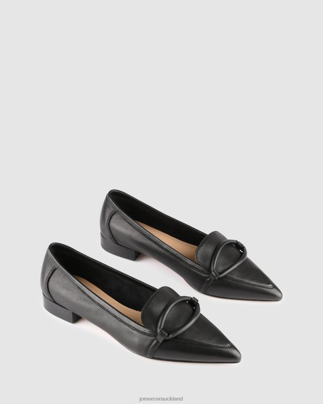 Jo Mercer Black Leather Ainsley dress flats Footwear 46242193