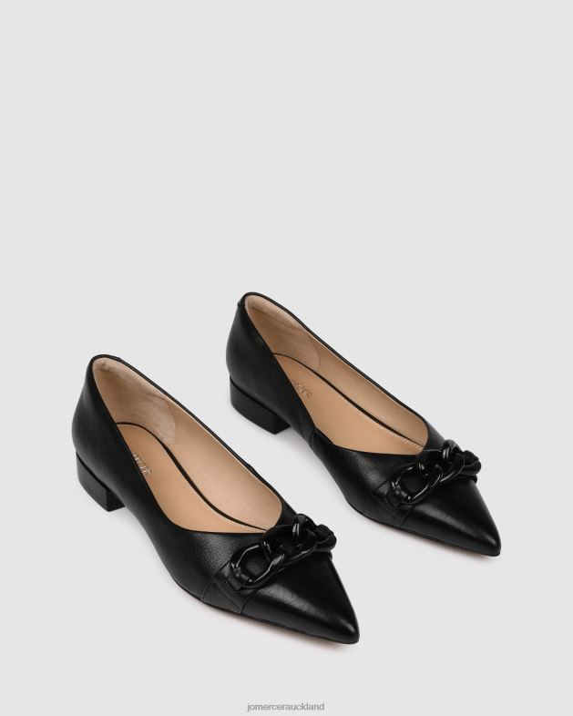 Jo Mercer Black Leather Audrey dress flats Footwear 46242200