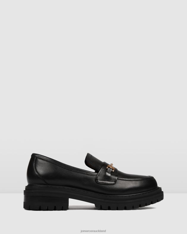 Jo Mercer Black Leather Brixton loafers Footwear 46242165