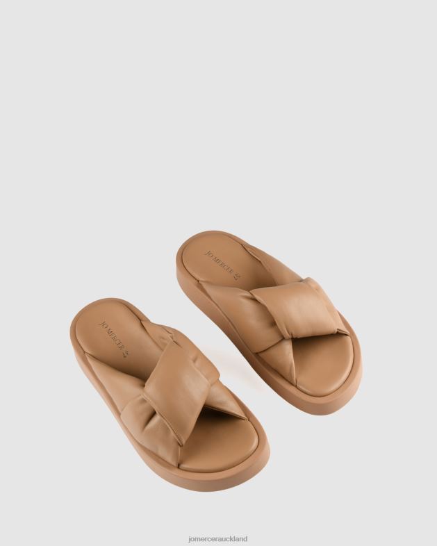 Jo Mercer Beige Leather Dhaka flat slides Footwear 46242262