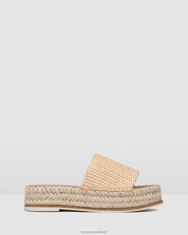 Jo Mercer Natural Woven Elka espadrille slides Footwear 46242248