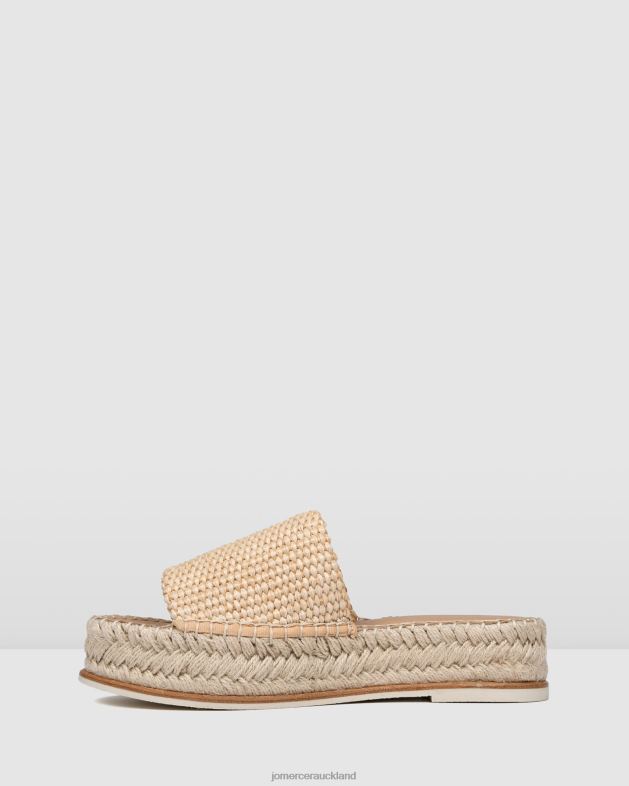 Jo Mercer Natural Woven Elka espadrille slides Footwear 46242248