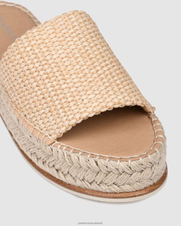 Jo Mercer Natural Woven Elka espadrille slides Footwear 46242248