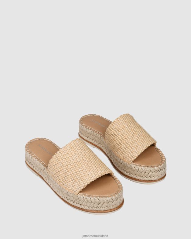 Jo Mercer Natural Woven Elka espadrille slides Footwear 46242248