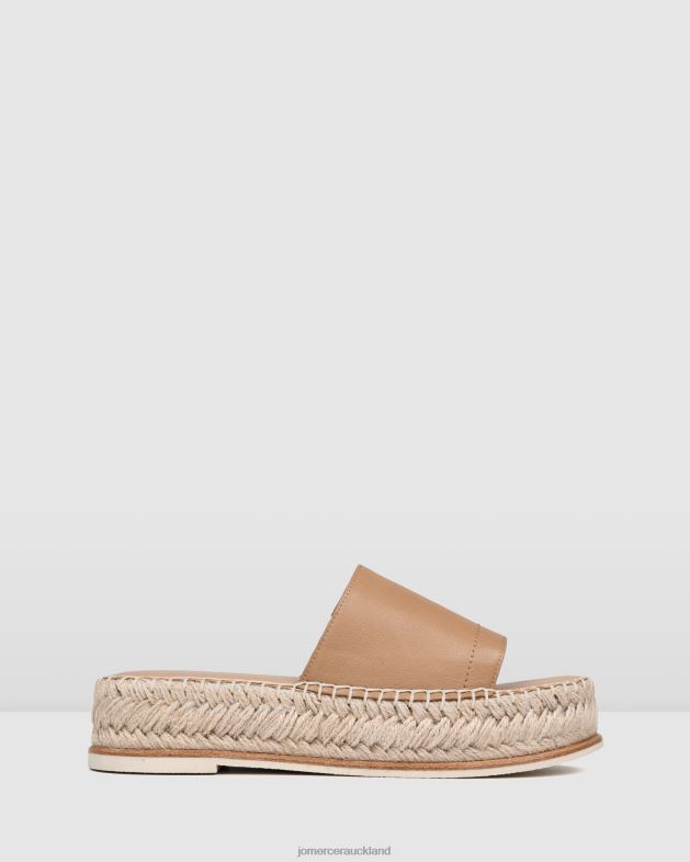 Jo Mercer Tan Leather Elka espadrille slides Footwear 46242247