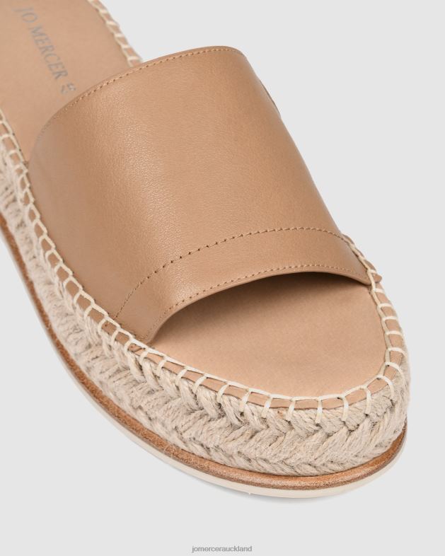 Jo Mercer Tan Leather Elka espadrille slides Footwear 46242247