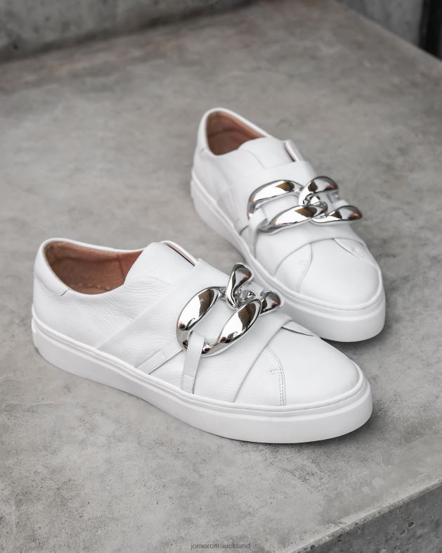 Jo Mercer White Leather Temple sneakers Footwear 46242239